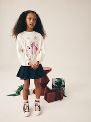 Cream Christmas Kpop Long Sleeve Sweatshirt (6-16yrs) - Image 4 of 8