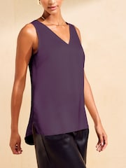 Friends Like These Grape V-Neck Vest Top - Image 4 of 5