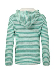 Weird Fish Green Fisher Full Zip Stripe Macaroni Hoodie - Image 7 of 7