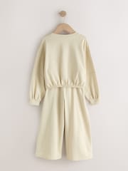 Mauve/Oatmeal Long Sleeve and Wide Leg Top & Joggers Set 2 Pack (3-16yrs) - Image 11 of 14