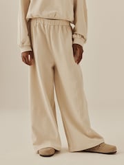 Mauve/Oatmeal Long Sleeve and Wide Leg Top & Joggers Set 2 Pack (3-16yrs) - Image 7 of 7