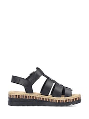 Rieker Black Sandals - Image 1 of 5
