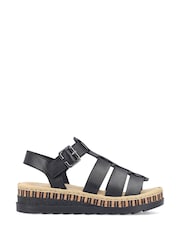 Rieker Black Sandals - Image 2 of 5