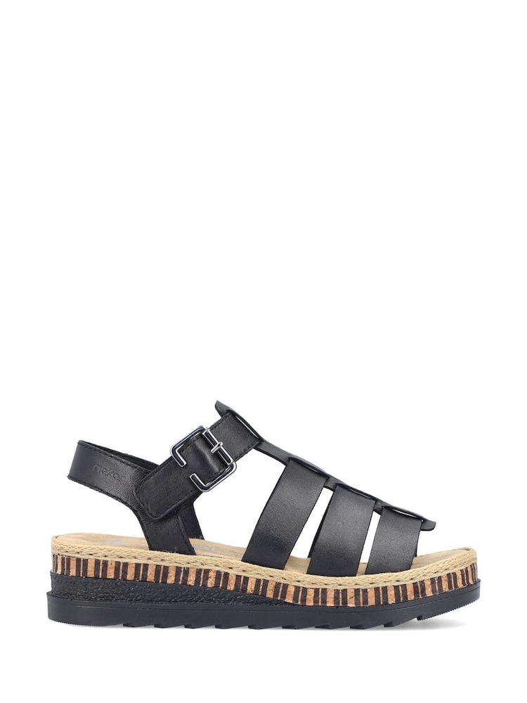 Rieker Black Sandals - Image 2 of 5