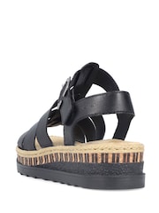 Rieker Black Sandals - Image 3 of 5