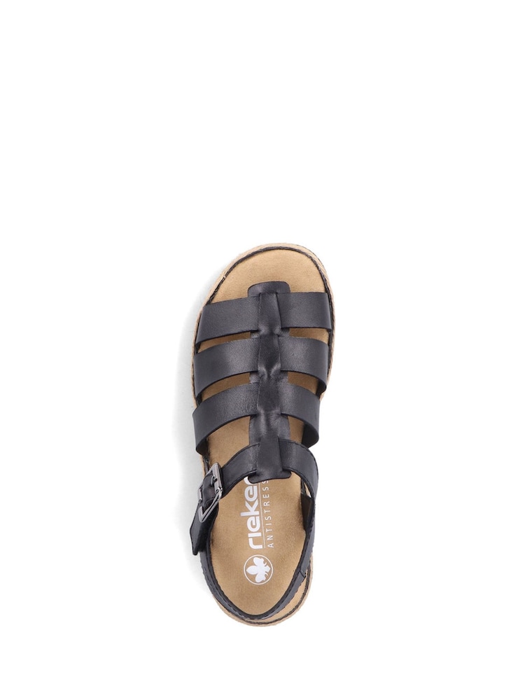 Rieker Black Sandals - Image 5 of 5