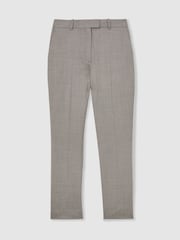 Reiss Light Grey Darcy Wool-Blend Slim-Leg Trousers - Image 2 of 7