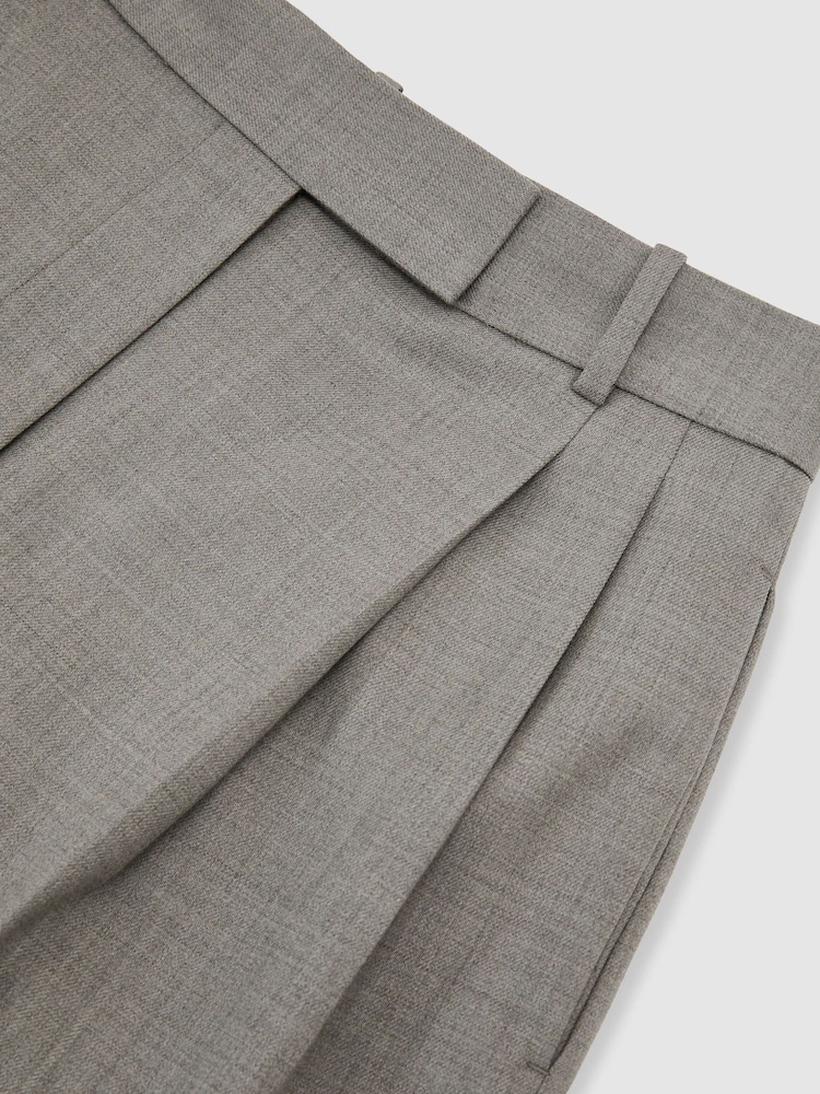 Reiss Darcy Wool-Blend Wide-Leg Pleated Trousers - 圖片 7，共 7