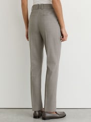 Reiss Light Grey Darcy Petite Wool-Blend Slim-Leg Trousers - Image 5 of 9