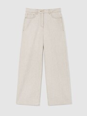 Reiss Febe Wide-Leg Jeans with Hemp - 圖片 2/9