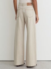 Reiss Febe Wide-Leg Jeans with Hemp - 圖片 6/9