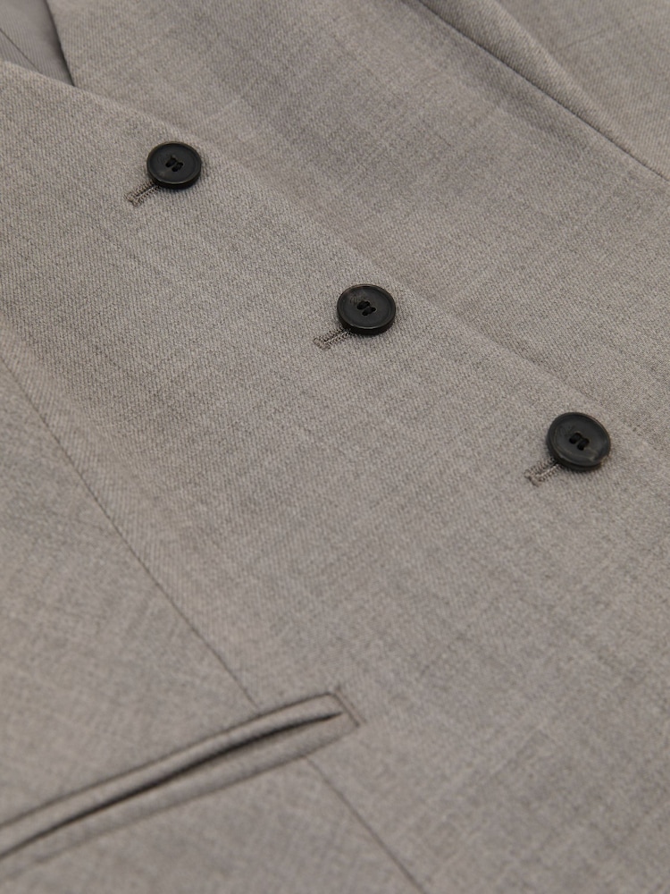 Reiss Light Grey Darcy Wool-Blend Tailored Waistcoat - Image 10 of 10