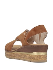 Rieker Rieker Brown Sandals - Imaginea 3 din 6