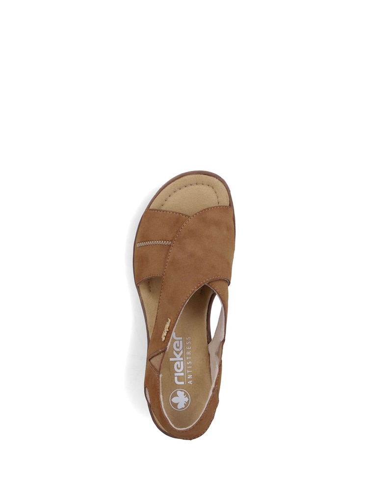 Rieker Rieker Brown Sandals - Imaginea 6 din 6