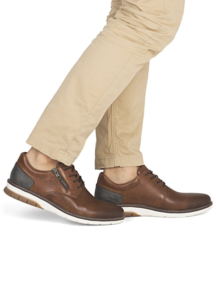 Rieker Brown Shoes Zipper - Image 1 of 7