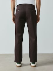 Berenjena - Ajuste recto - Pantalones chinos elásticos ricos en algodón - Imagen 4 de 6