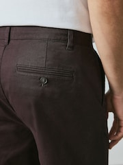 Berenjena - Ajuste recto - Pantalones chinos elásticos ricos en algodón - Imagen 6 de 6