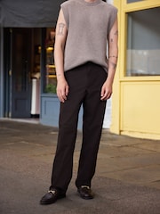 Brown Relaxed Fit Cotton Rich Stretch Chinos - Image 2 of 4