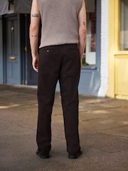 Brown Relaxed Fit Cotton Rich Stretch Chinos - Image 3 of 4