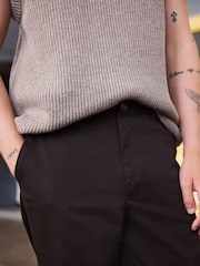 Brown Relaxed Fit Cotton Rich Stretch Chinos - Image 4 of 4