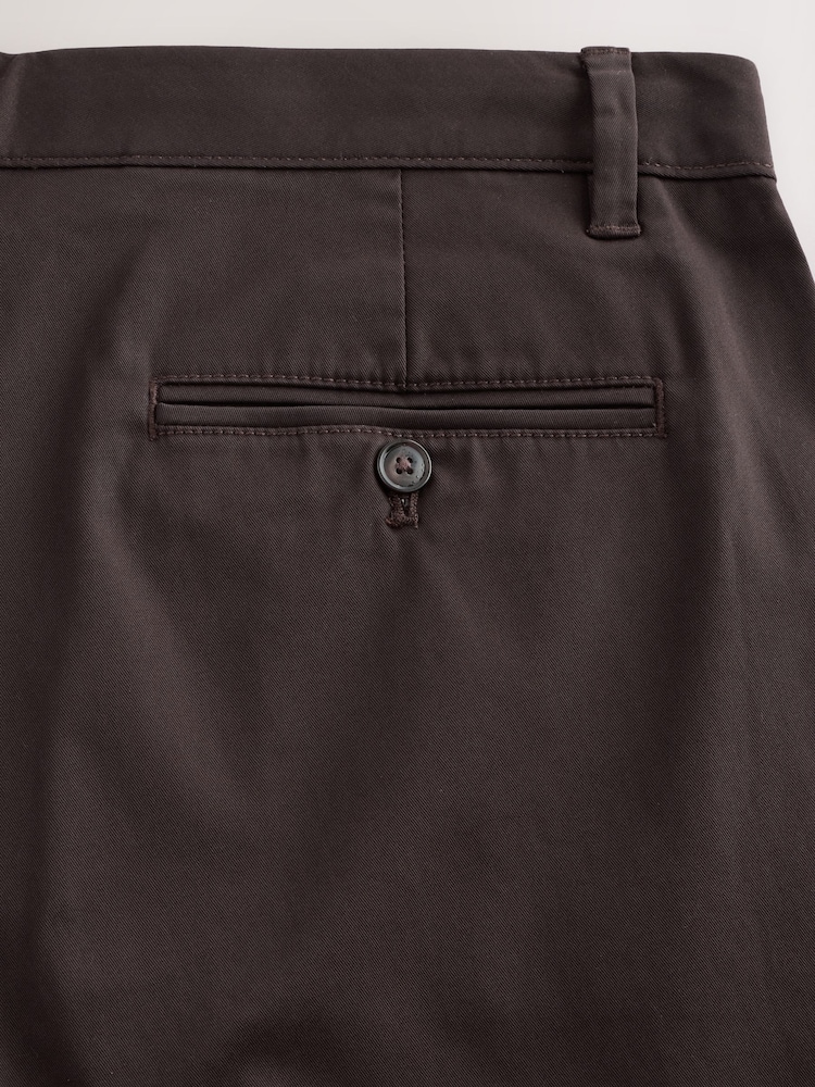 Brown Relaxed Fit Cotton Rich Stretch Chinos - Image 8 of 8 Brown Relaxed Fit Cotton Rich Stretch Chinos - Image 8 of 8