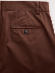 Rust Red Slim Fit Single Pleat Cotton Rich Stretch Chinos - Image 4 of 4