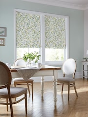 Laura Ashley Fresh Green Brayton Leaves Made to Measure Roman Blind - Image 4 of 6
