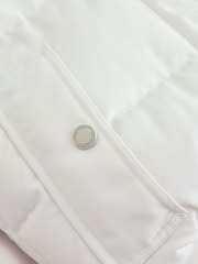 Superdry White Everest Padded Bomber Coat - Image 12 of 12