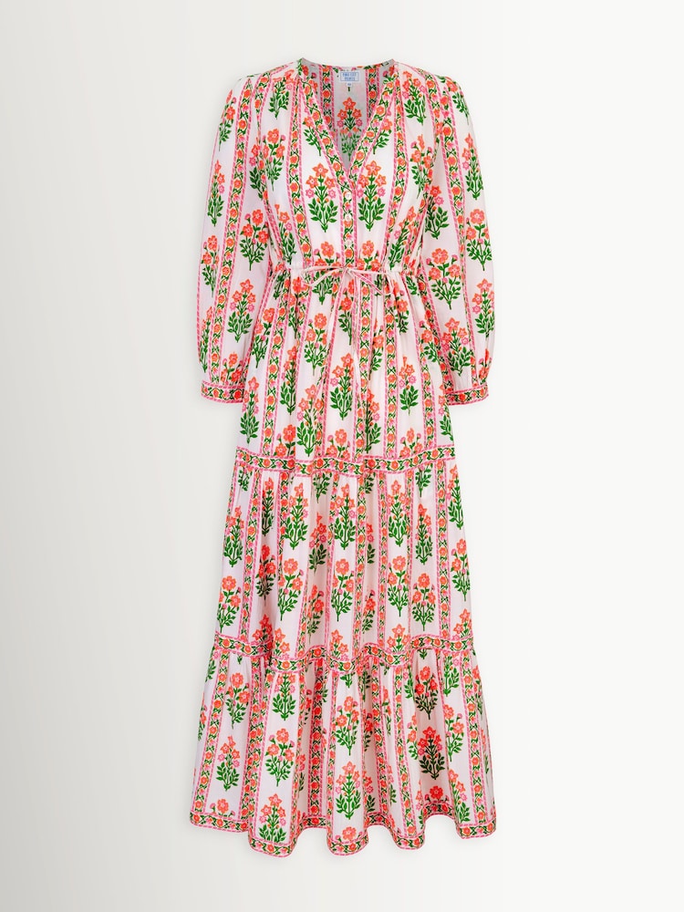 Pink City Prints Blue Sofia Dress - Image 1 of 1 Pink City Prints Blue Sofia Dress - Image 1 of 1