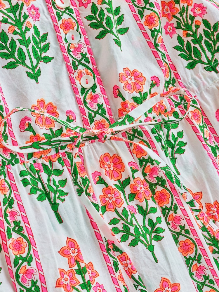 Pink City Prints Blue Sofia Dress - Image 11 of 11 Pink City Prints Blue Sofia Dress - Image 11 of 11