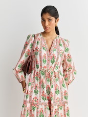 Pink City Prints Blue Sofia Dress - Image 2 of 11