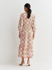 Pink City Prints Blue Sofia Dress - Image 4 of 11