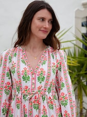 Pink City Prints Blue Sofia Dress - Image 5 of 11