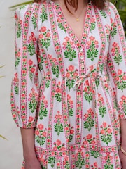Pink City Prints Blue Sofia Dress - Image 6 of 11