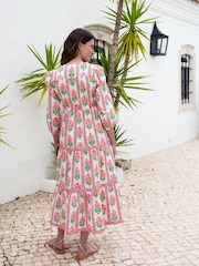Pink City Prints Blue Sofia Dress - Image 7 of 11