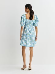 Pink City Prints Blue Jodhpur Mini Dress - Image 2 of 9
