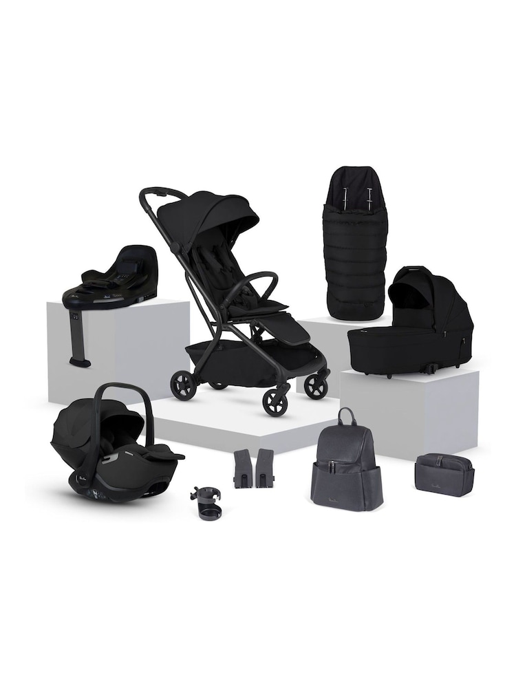 Silver Cross Onyx Nia Compact Stroller Travel System with Accessories - Image 1 of 6