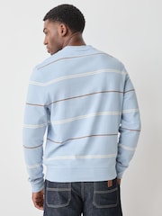 PS Paul Smith Blue Stripe Relaxed Fit Jersey Sweatshirt - Image 2 of 5