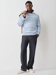 PS Paul Smith Blue Stripe Relaxed Fit Jersey Sweatshirt - Image 3 of 5