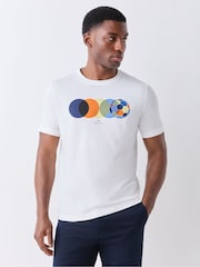 PS Paul Smith White Football Graphic T-Shirt - Image 1 of 6