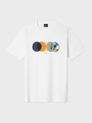 PS Paul Smith White Football Graphic T-Shirt - Image 5 of 6