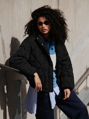 Black Lightweight Quilted Jacket - Image 2 of 8