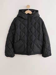 Black Lightweight Quilted Jacket - Image 6 of 8