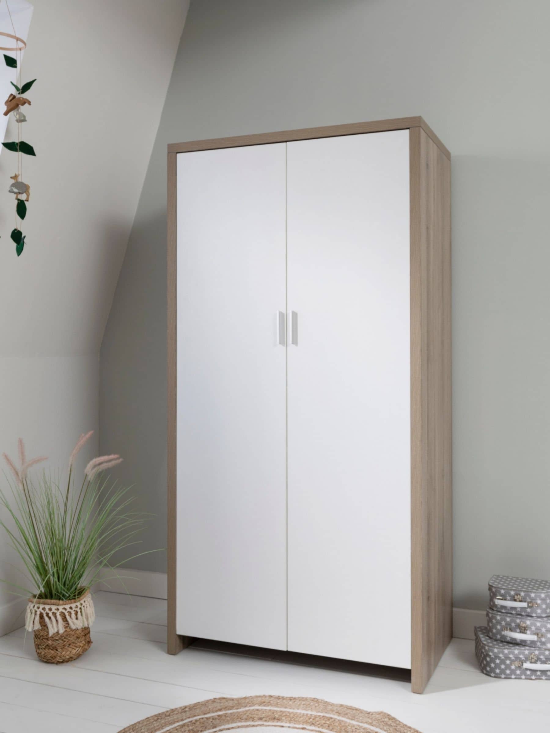 Tutti Bambini Unisex White Oak Modena Nursery Wardrobe