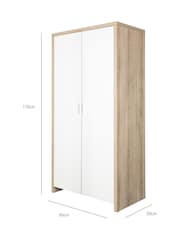 Tutti Bambini White Oak Modena Nursery Wardrobe - Image 4 of 4