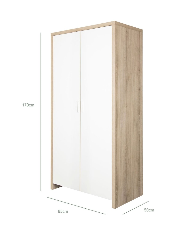 Tutti Bambini White Oak Modena Nursery Wardrobe - Image 4 of 4