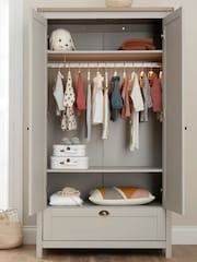 Tutti Bambini Dove Grey Oak Verona Nursery Wardrobe - Image 2 of 6