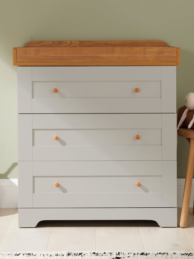 Tutti Bambini Dove Grey Oak Rio Nursery Chest Changer - Image 1 of 3