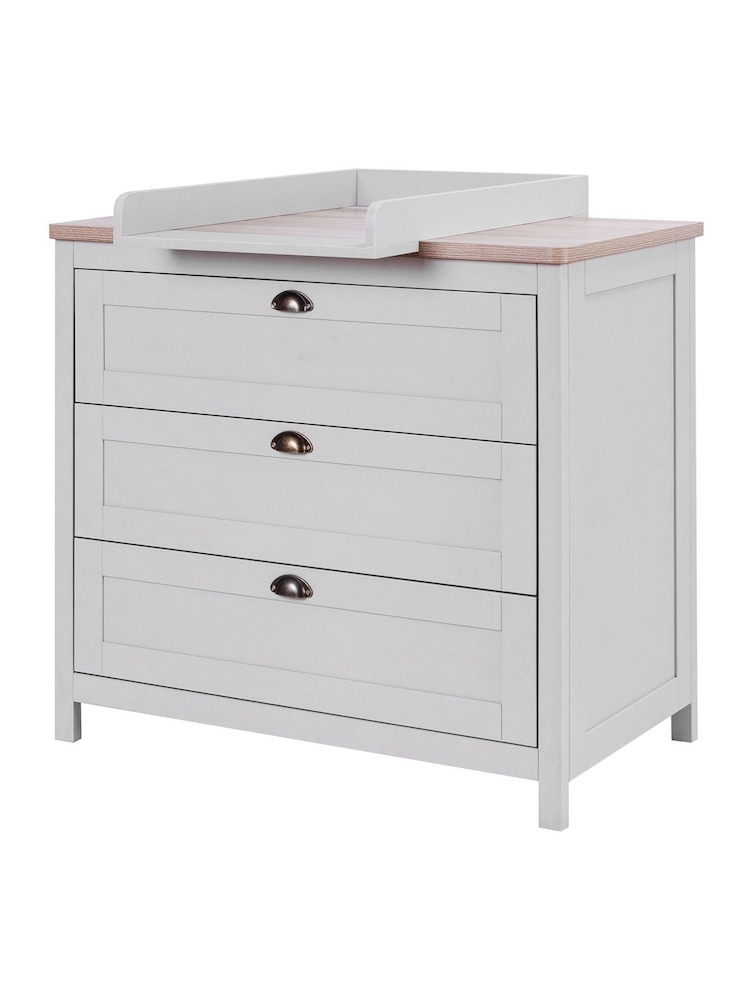 Tutti Bambini Dove Grey Oak Verona Nursery Chest Changer - Image 2 of 5