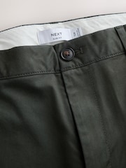 Grün - Schmale Passform - Chinohosen aus Baumwollmischgewebe mit Stretchanteil - Bild 9 von 10